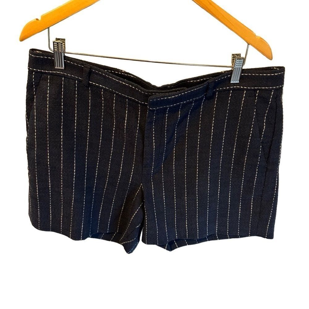 Banana Republic Navy Blue Pinstripe Shorts Women’s Size 14